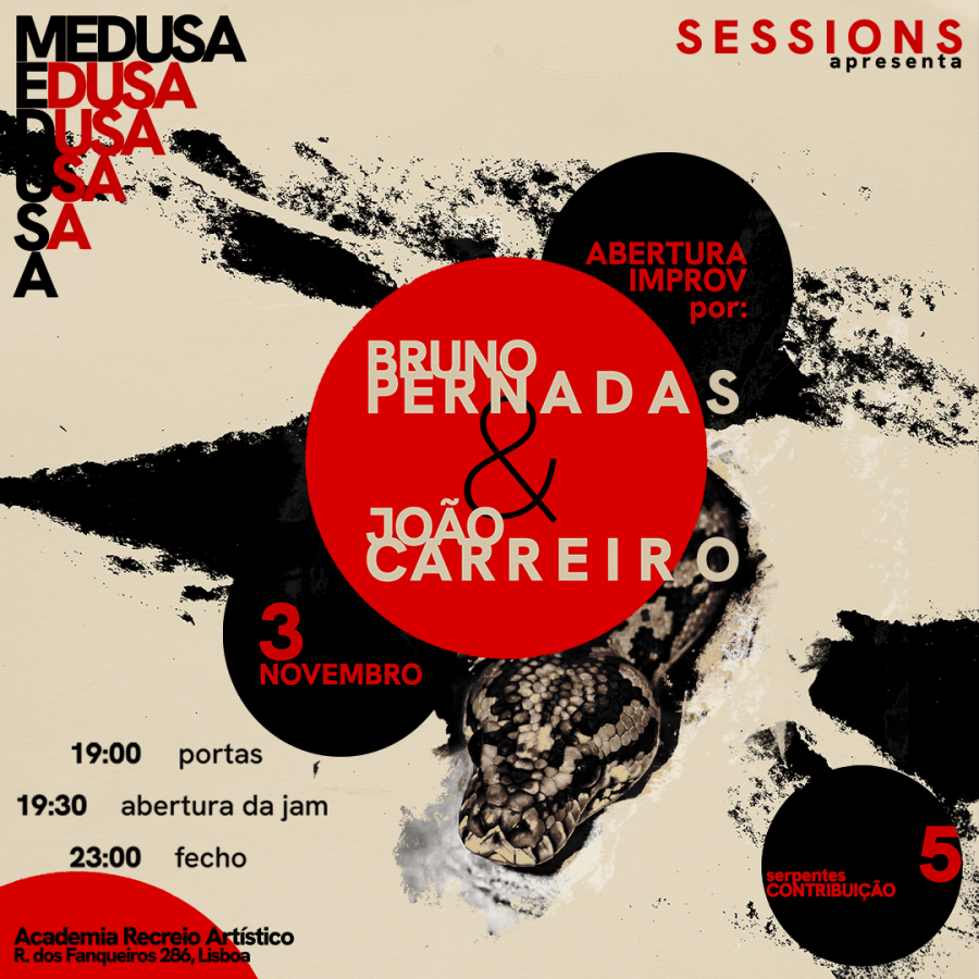 Medusa Sessions - Jam com Bruno Pernadas e João Carreiro em Improv de Abertura