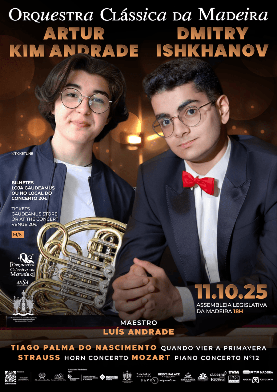 Orquestra Clássica da Madeira com Artur Kim Andrade & Dmitry Ishkhanov.