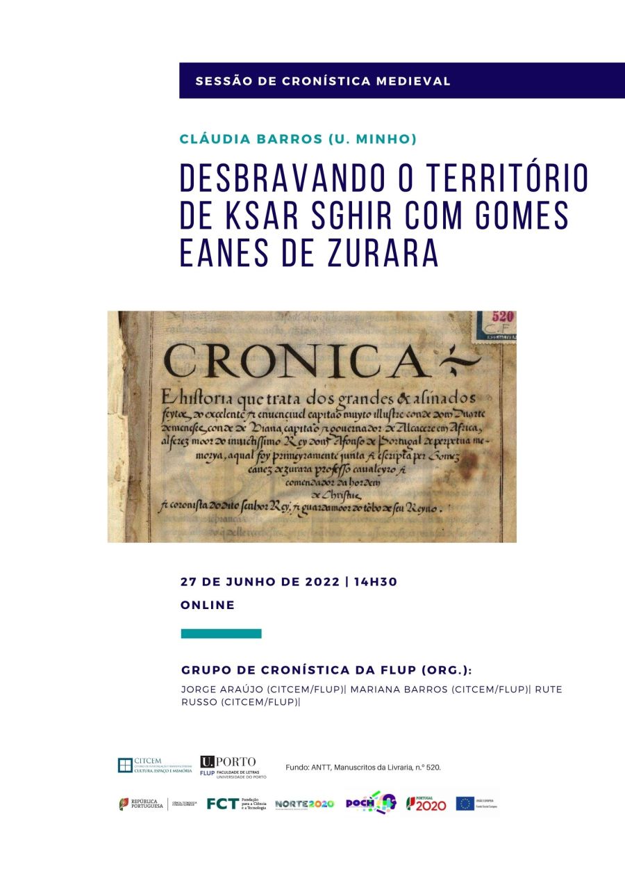 Sessão de Cronística Medieval - 'Desbravando o território de Ksar Sghir com Gomes Eanes de Zurara'