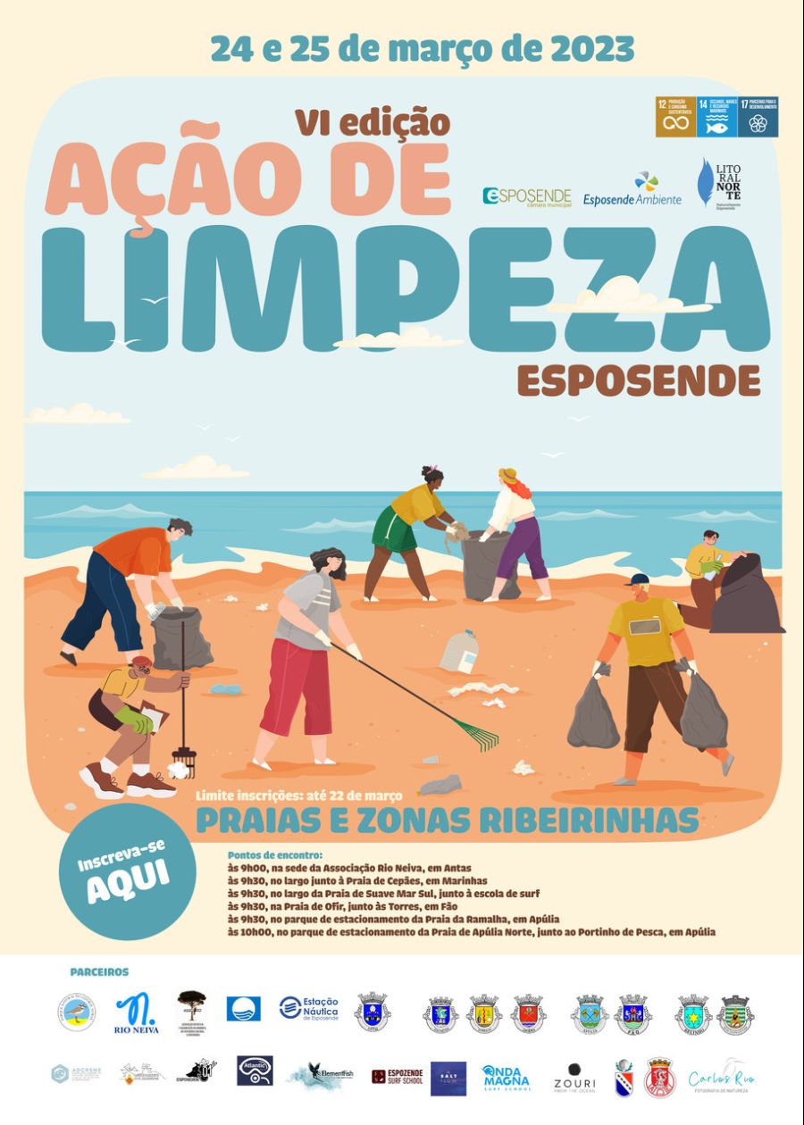 Ação de Limpeza | 24 e 25 de março | Praias e Zonas Ribeirinhas