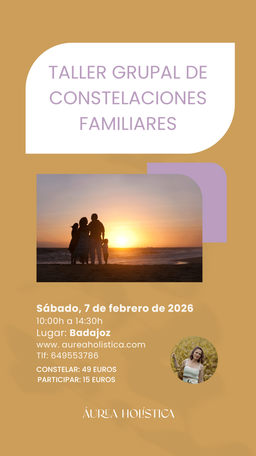 TALLER GRUPAL DE CONSTELACIONES FAMILIARES BADAJOZ | 7 de febrero de 2026
