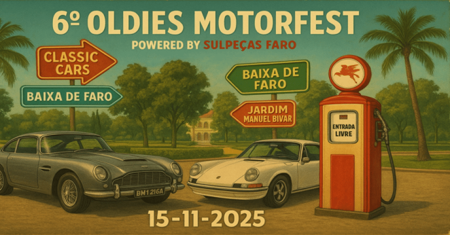 6º Oldies Motorfest - Carros Clássicos na baixa de Faro 15-11-2025