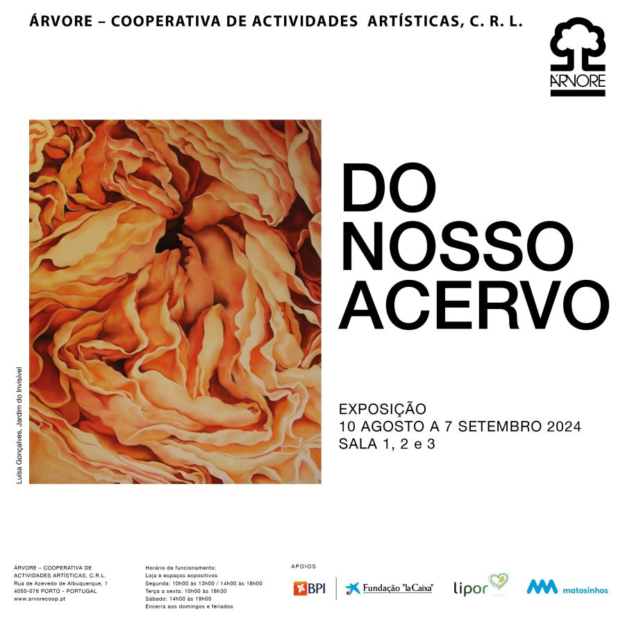 Exposição 'Do Nosso Acervo' na Árvore: 10 de Agosto a 7 de Setembro - Grandes obras de arte em destaque