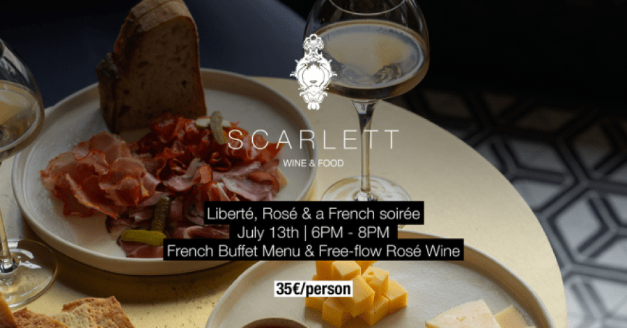 SCARLETT PORTO CONVIDA A TERMINAR O FIM DE SEMANA COM BUFFET ESPECIAL E ROSÉ À DISCRIÇÃO