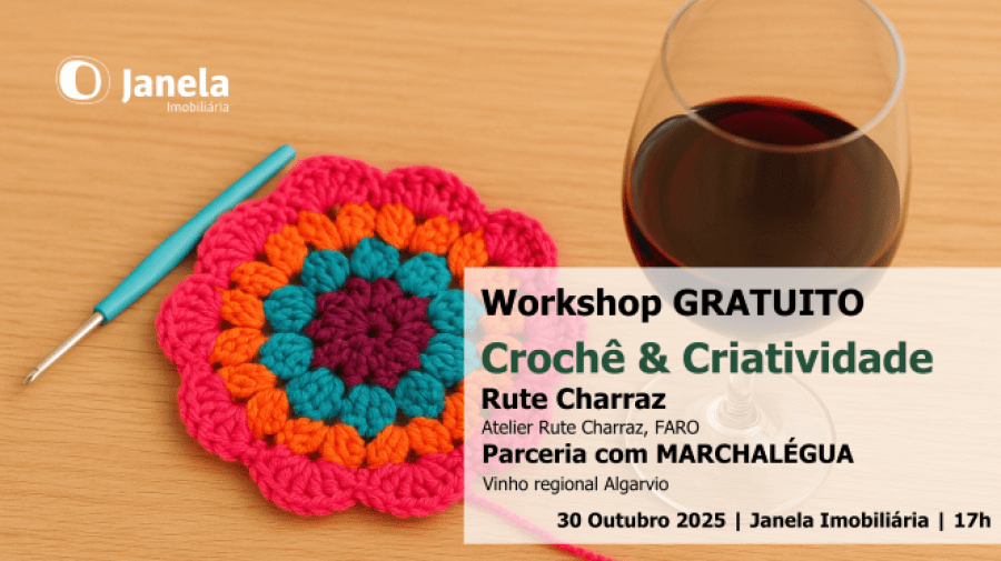 Crochê & Criatividade, com a parceria de MARCHALÉGUA (vinhos regionais algarvios) 