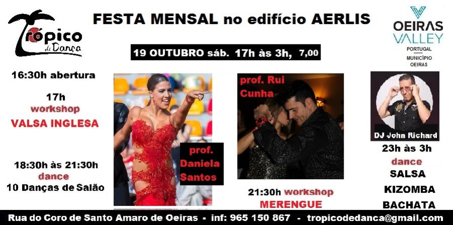 Festa mensal para dançar e aprender