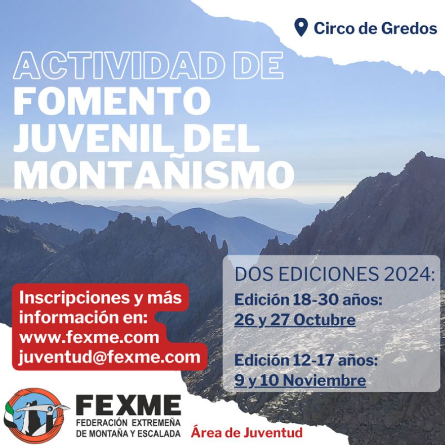 Actividad de fomento juvenil del montañismo