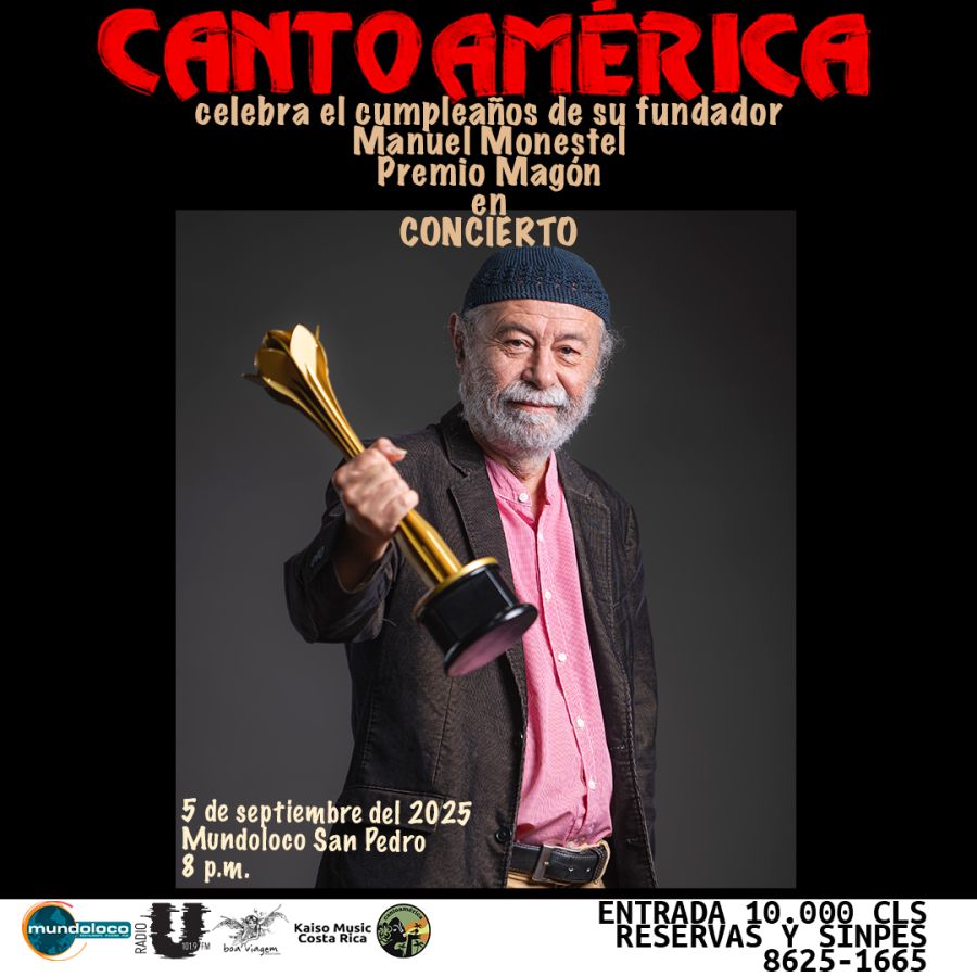 Cantoamerica con Premio Magon en concierto de cumpleaños