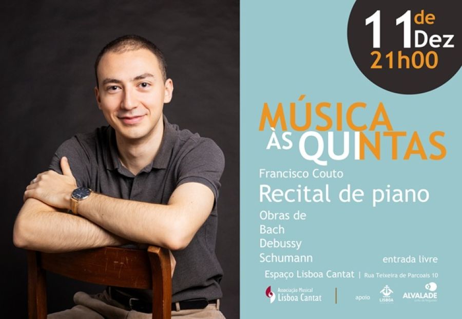 Música às Quintas - Recital de piano com Francisco Couto