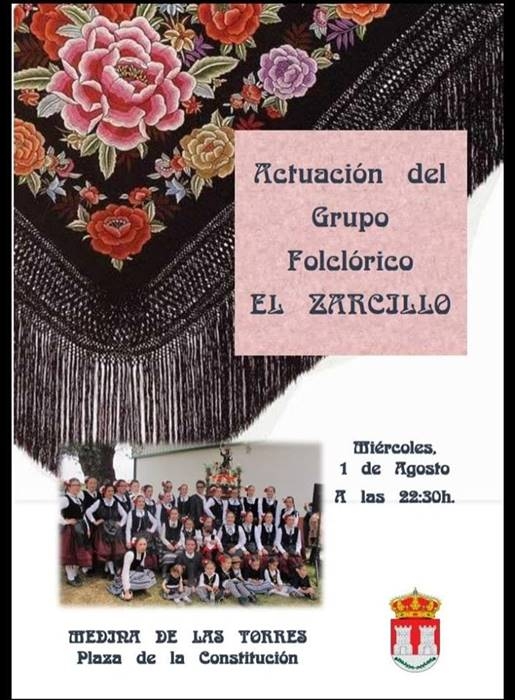 Actuación del Grupo Folclórico EL ZARCILLO || Medina de las Torres