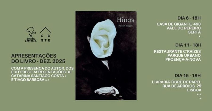 Lançamento Livro HINOS (poesia) de Nelson Boggio