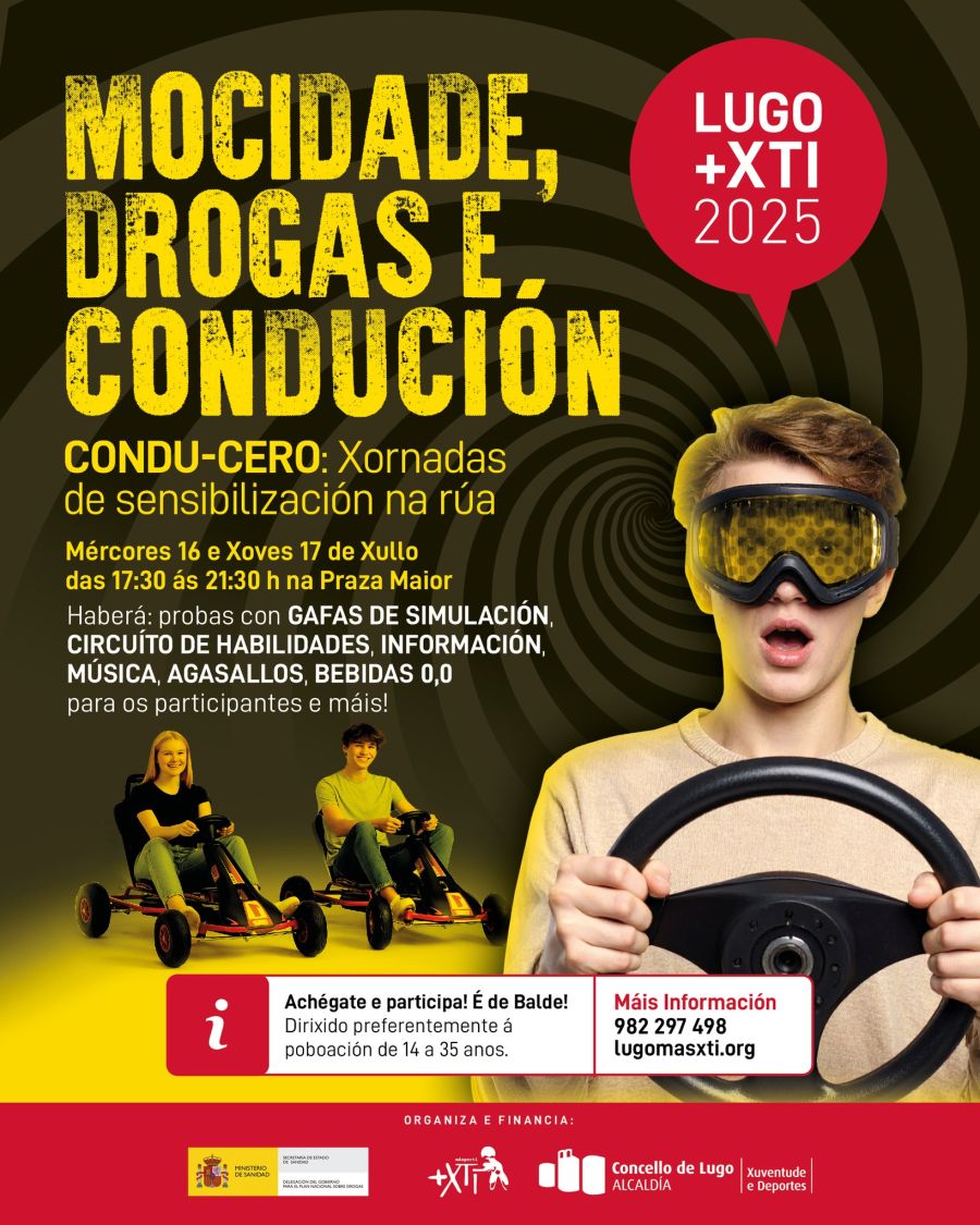 Mocidade, drogas e condución – CONDU-CERO | Programa +XTi 2025