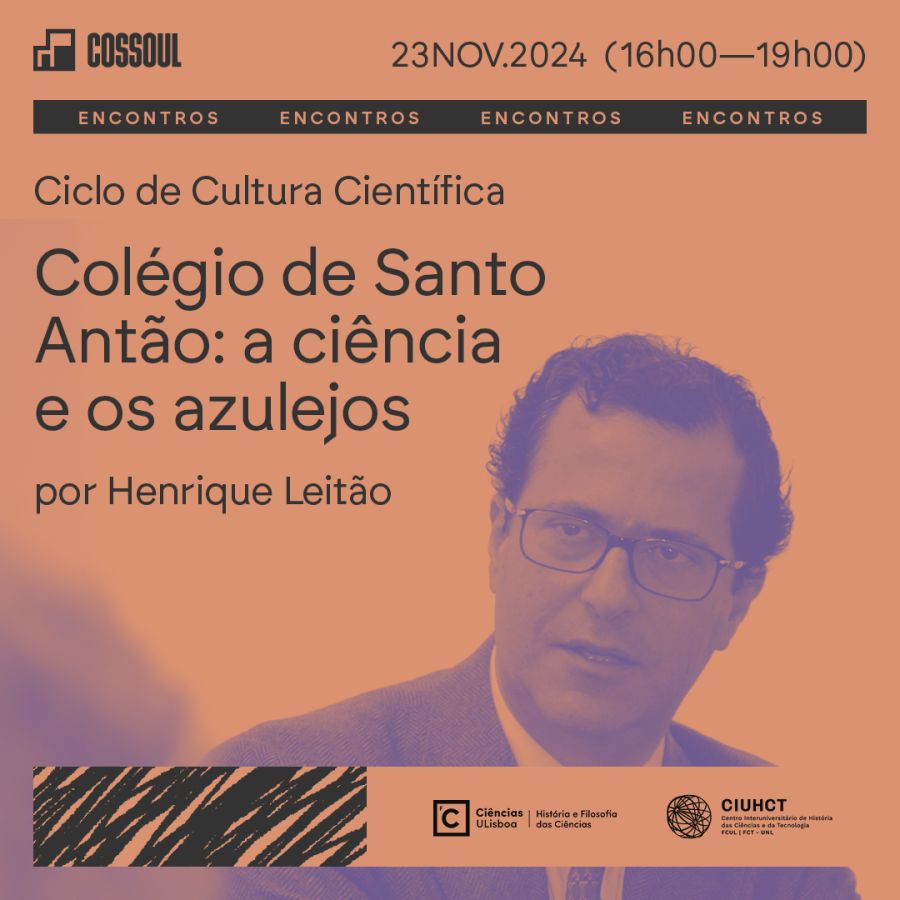 Ciclo de Cultura Científica 'Colégio de Santo Antão: a ciência e os azulejos” por Henrique Leitão