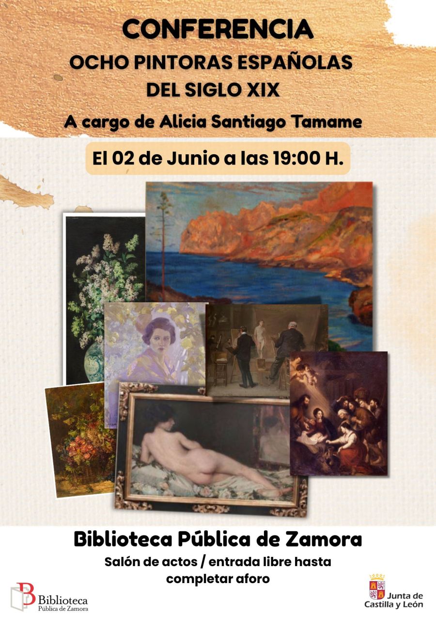 Conferencia: “Ocho pintoras españolas del siglo XIX”
