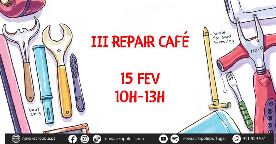 3º Repair Café - Oficina de reparação de pequenos eletrodomésticos