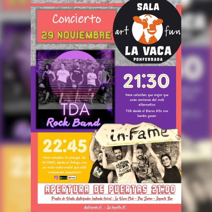 CONCIERTO | TDA + Infame