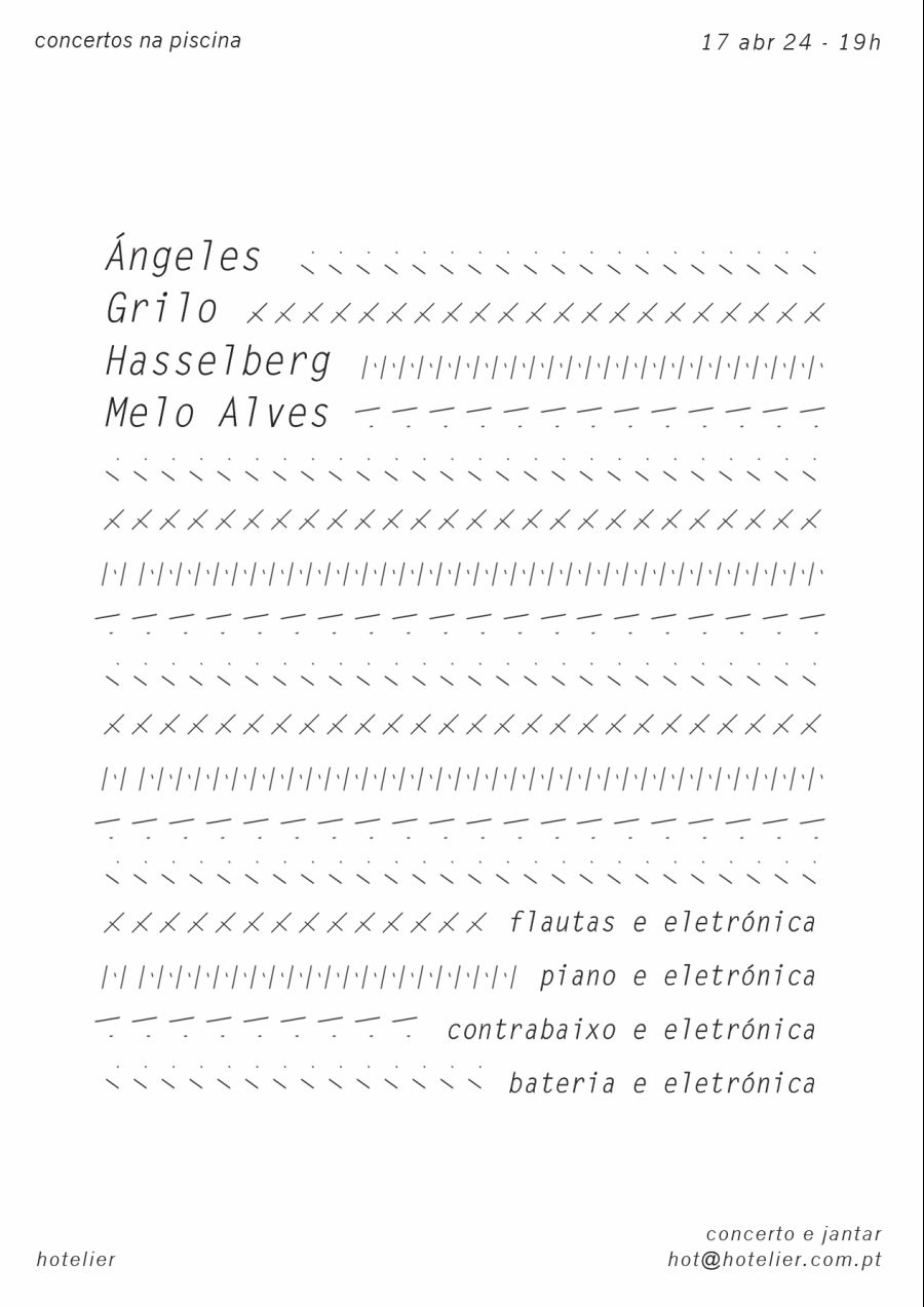 CONCERTOSNAPISCINA 62# Ángeles / Grilo / Hasselberg / Melo Alves