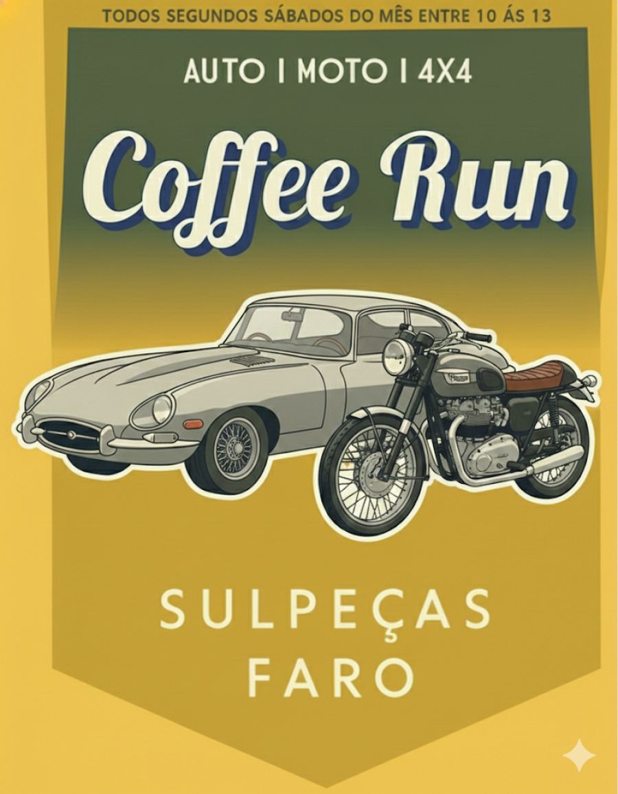 8º Coffee Run - Carros Clássicos, Raros e Motas 13-12-2025