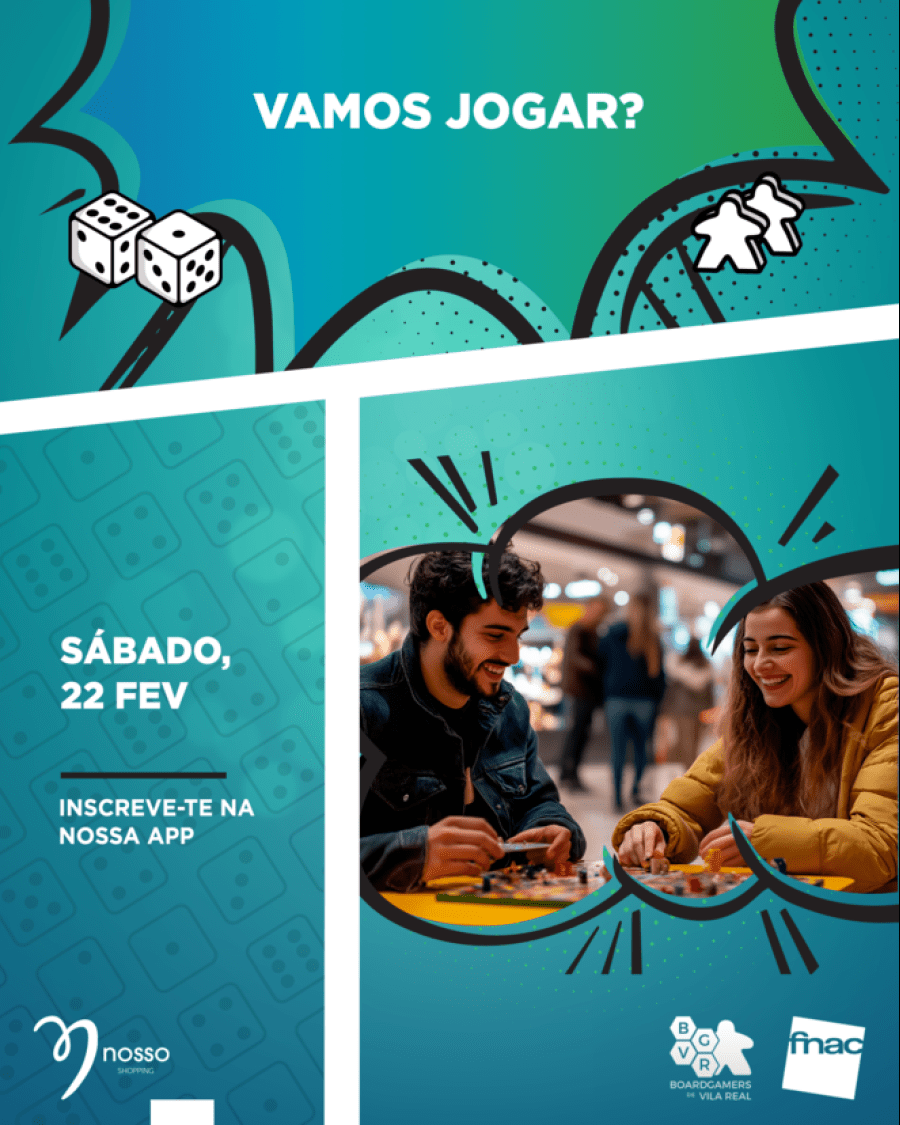 O icónico encontro de jogos de tabuleiro do Nosso Shopping regressa já este sábado 