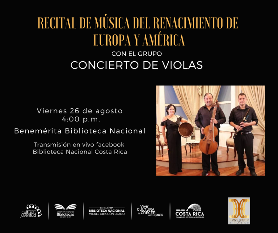 Recital de música del Renacimiento de Europa y América. Grupo Concierto de Violas