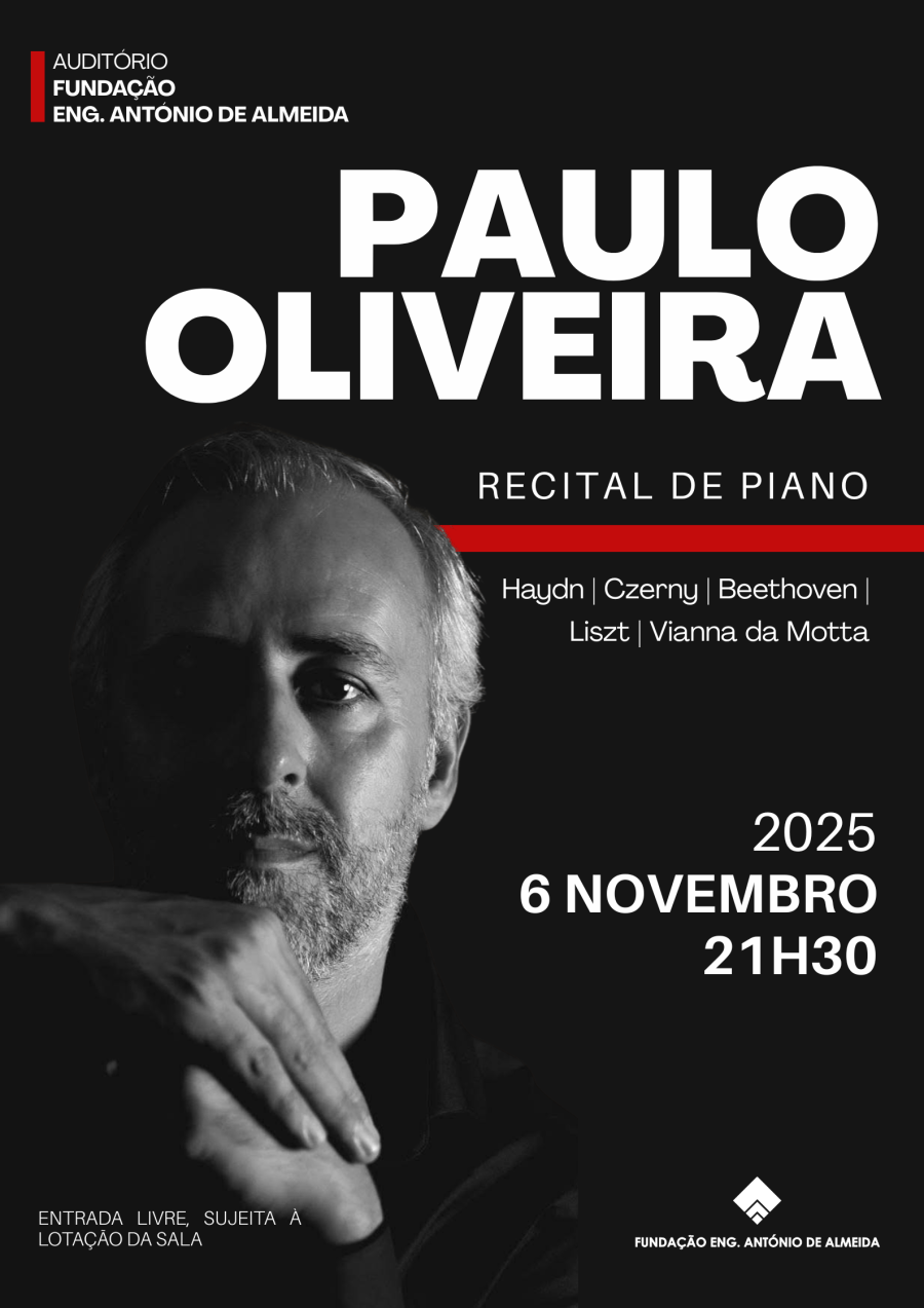 RECITAL DE PIANO: PAULO OLIVEIRA 