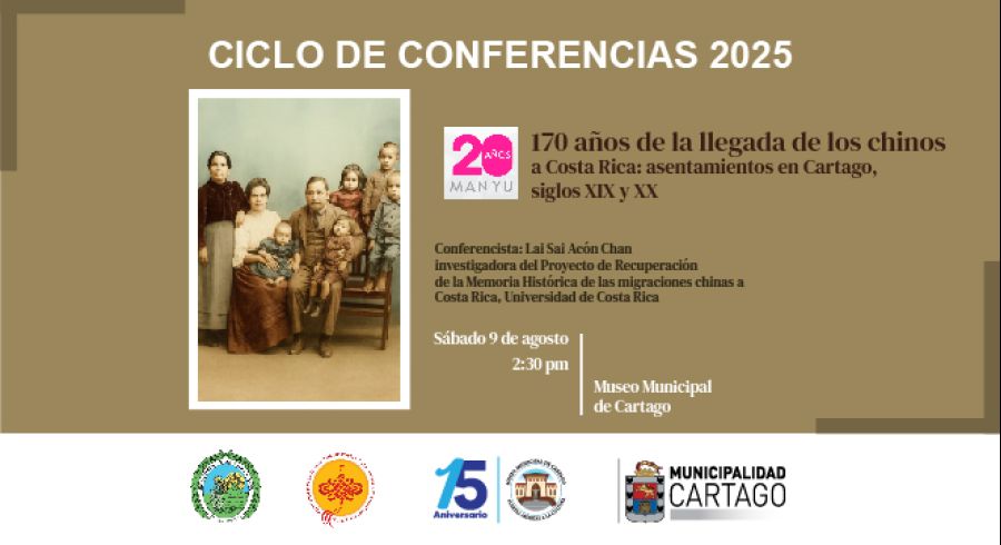 170 años de la llegada de los chinos a Costa Rica: asentamientos en Cartago, siglos XIX y XX
