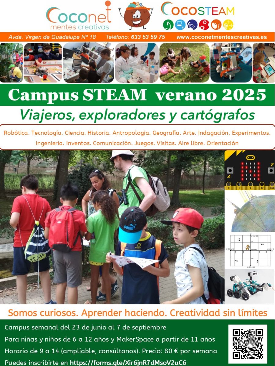 CAMPAMENTO DE VERANO STEAM. Exploradores y cartógrafos