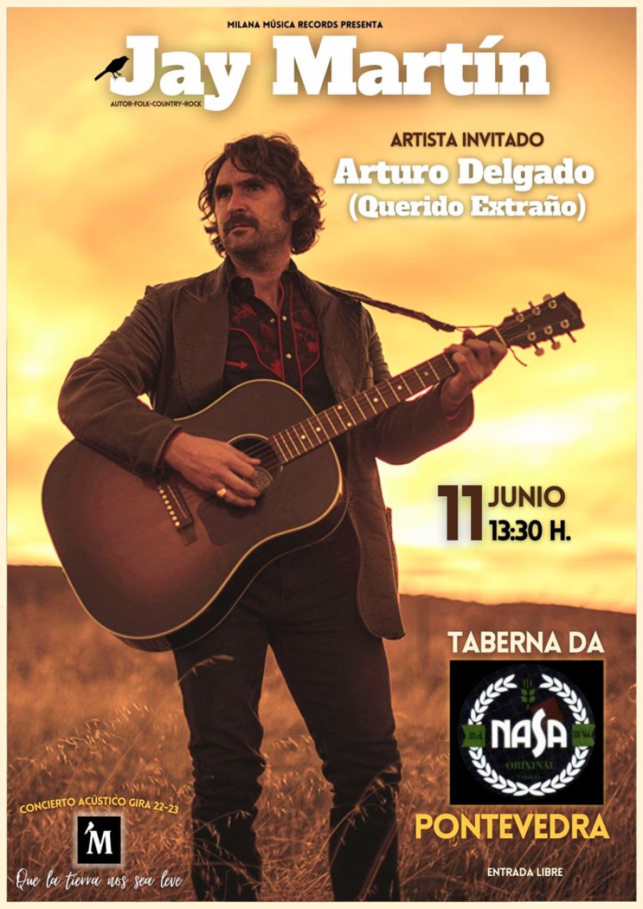 CONCIERTO | Jay Martín + Arturo Delgado (Querido Extraño) en Pontevedra