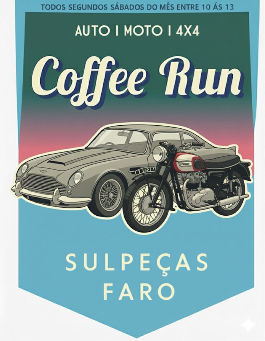 10º Coffee Run - Carros Clássicos, Raros e Motas 13-12-2025