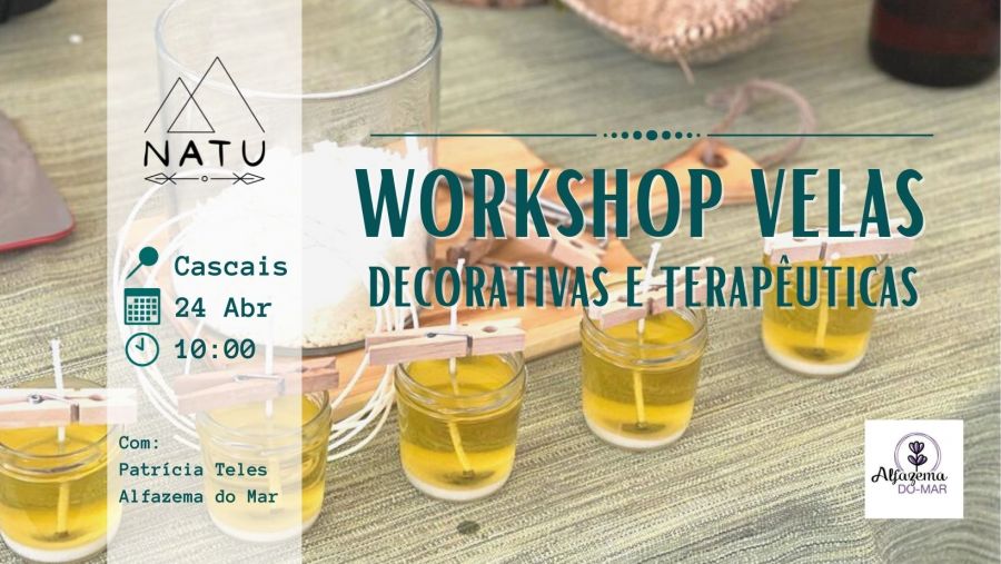 Workshop Velas Decorativas e Terapêuticas 