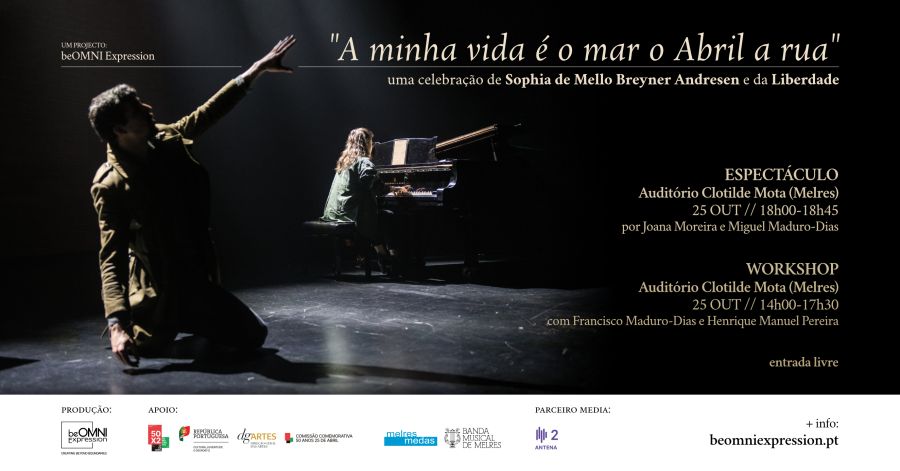 'A minha vida é o mar o Abril a rua' - espectáculo e workshop