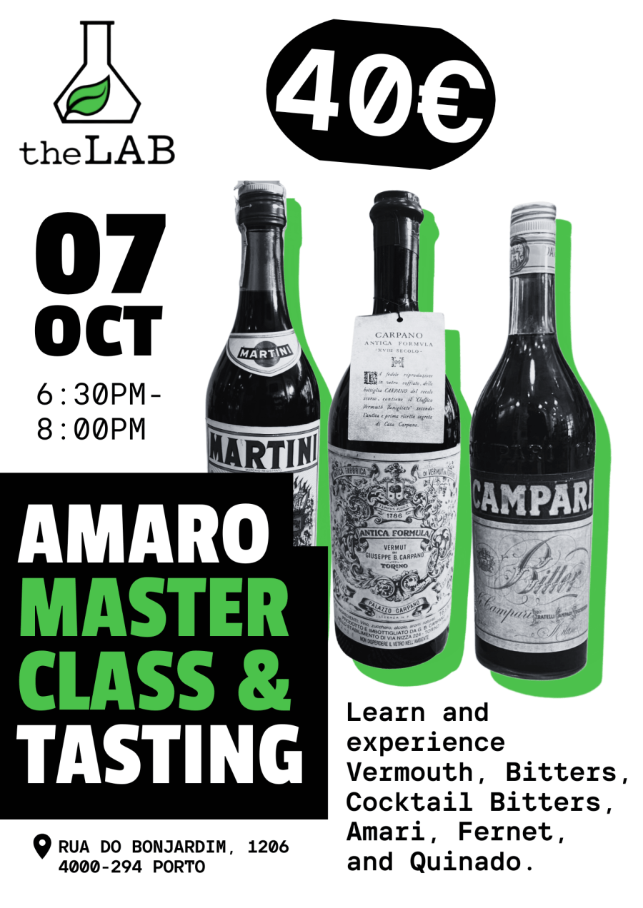 07 October | Amaro Master Class & Tasting