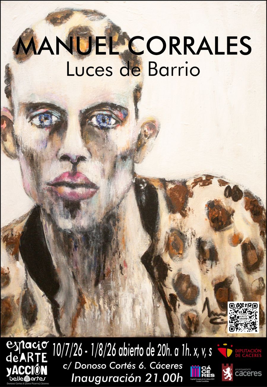 'Luces de barrio': Manuel Corrales regresa a Cáceres con una exposición sobre identidad, memoria y resistencia