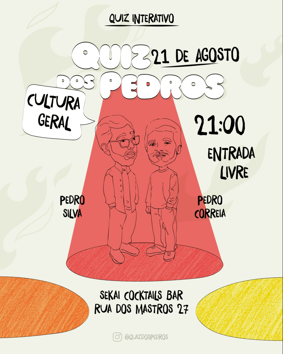 Quiz dos Pedros - Sekai - Grátis (sujeito a reserva)