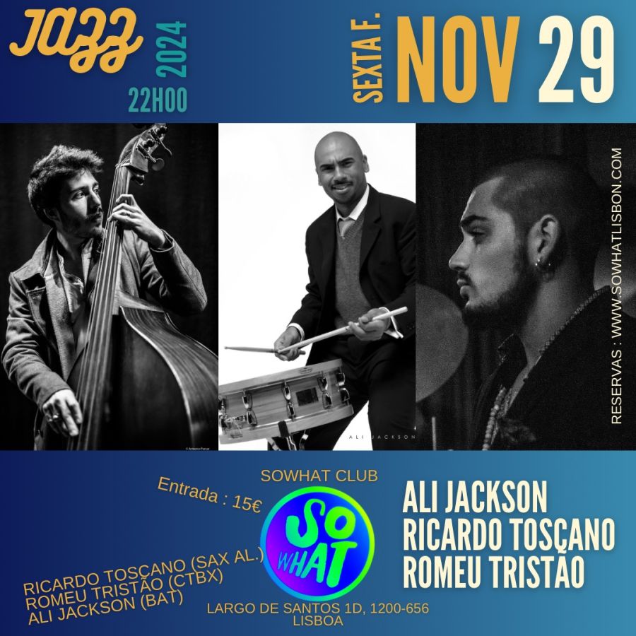 So what club apresenta , Ali Jackson, Ricardo Toscano, Romeo Tristão