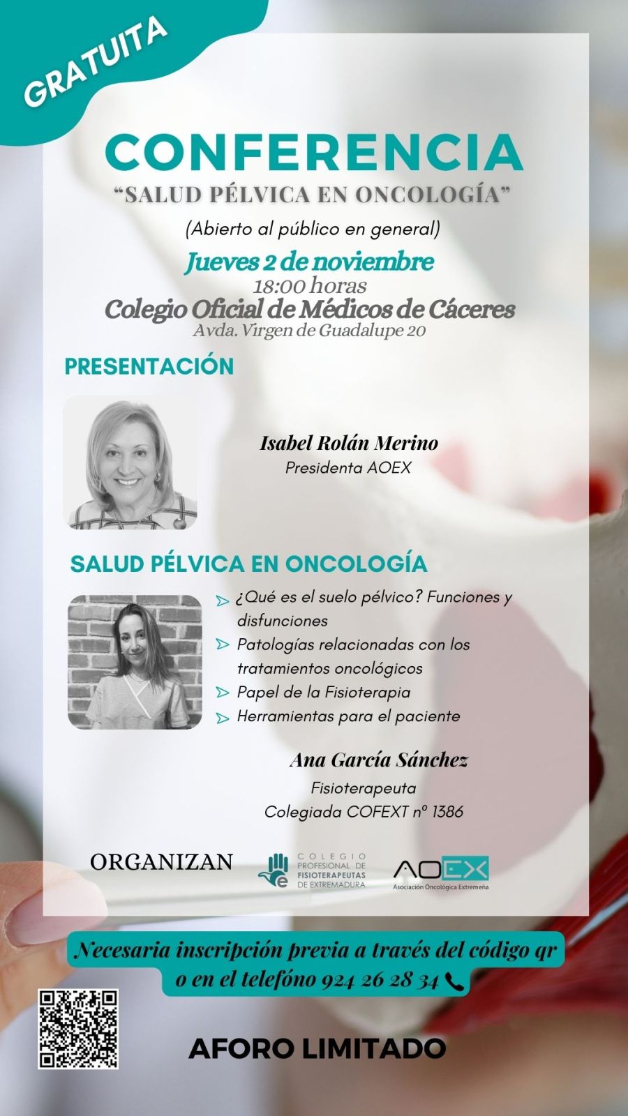 Conferencia Salud pélvica en Oncología