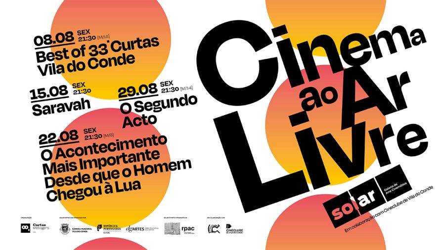 Cinema ao Ar Livre em Agosto