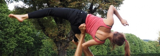 Acroyoga summer evening time