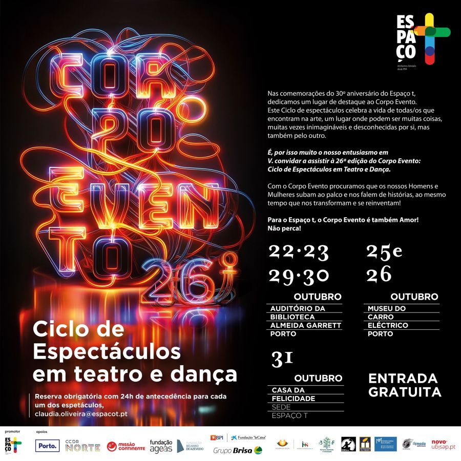 Corpo Evento - Ciclo de Espectáculos em Teatro e Dança