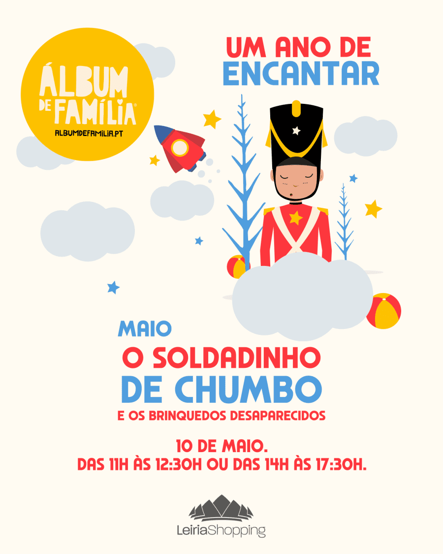 LeiriaShopping apresenta Álbum de Família inspirado no conto “O Soldadinho de Chumbo e os Brinquedos Desaparecidos”