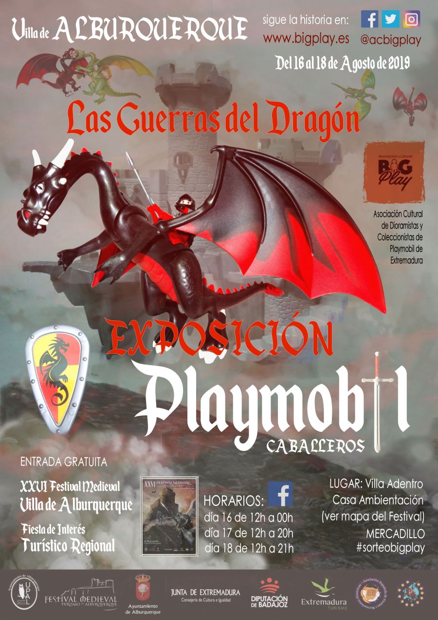 Exposición Playmobil Caballeros Alburquerque, LAS GUERRAS DEL DRAGÓN