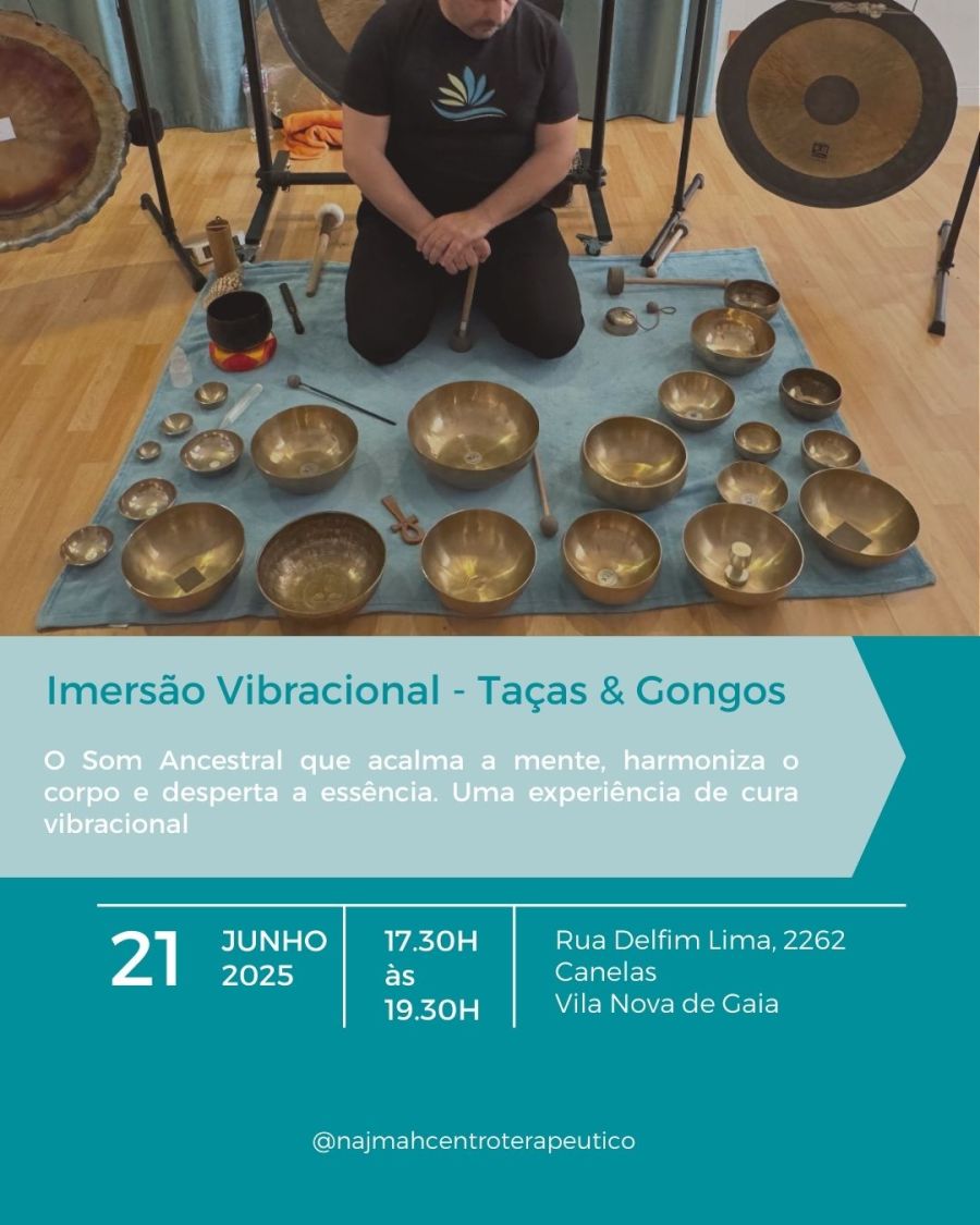 IMERSÃO VIBRACIONAL - TAÇAS & GONGOS