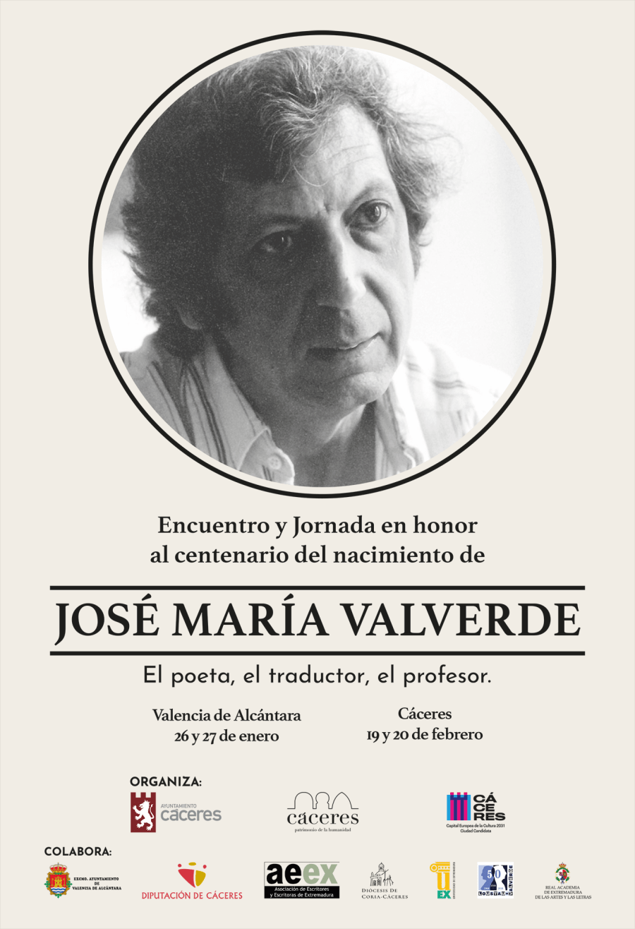 Encuentro y Jornada en honor al centenario del nacimiento de José María Valverde