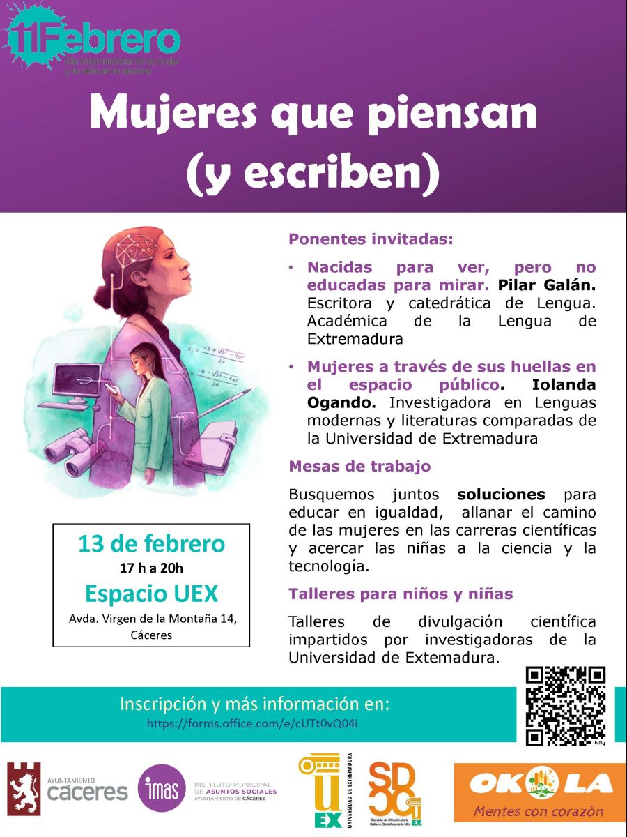 DIA DE LA MUJER Y LA NIÑA EN LA CIENCIA. CHARLAS, DEBATES Y TALLERES CIENTIFICOS