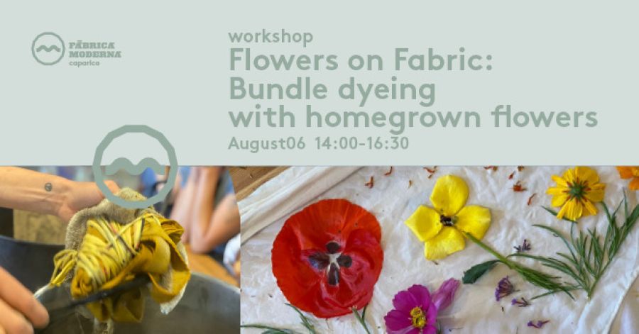 Workshop Flowers on Fabric: Bundle dyeing with homegrown flowers