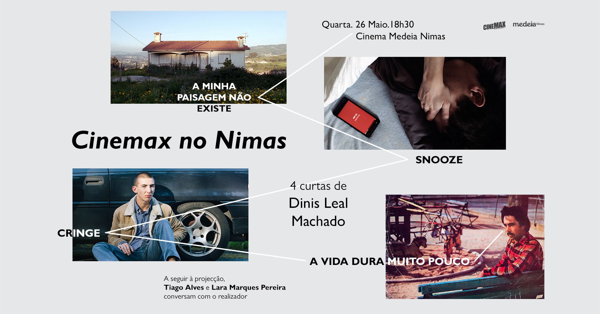 CINEMAX NO NIMAS: 4 curtas de Dinis Leal Machado | com a presença do realizador