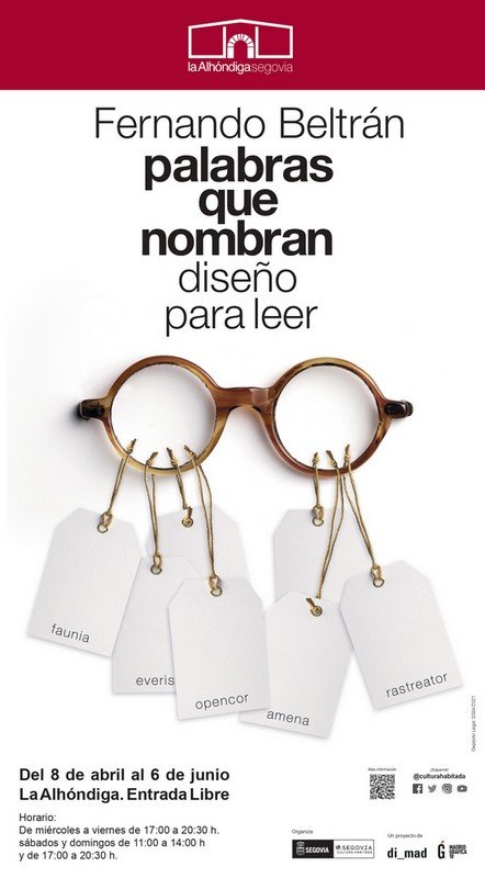 Exposición de Fernando Beltrán: 'Palabras que nombran. Diseños para leer'