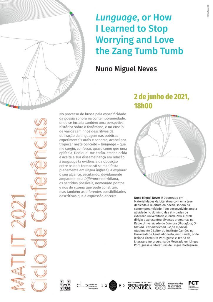 Conferência “Lunguage, or How I Learned to Stop Worrying and Love the Zang Tumb Tumb”