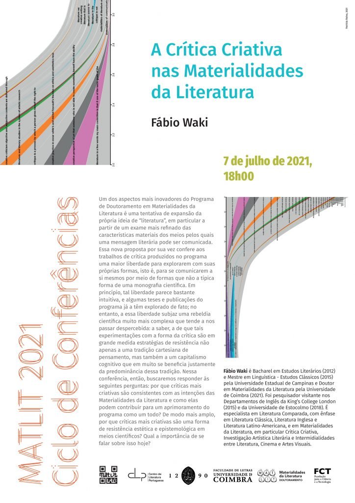 Conferência “A Crítica Criativa nas Materialidades da Literatura”