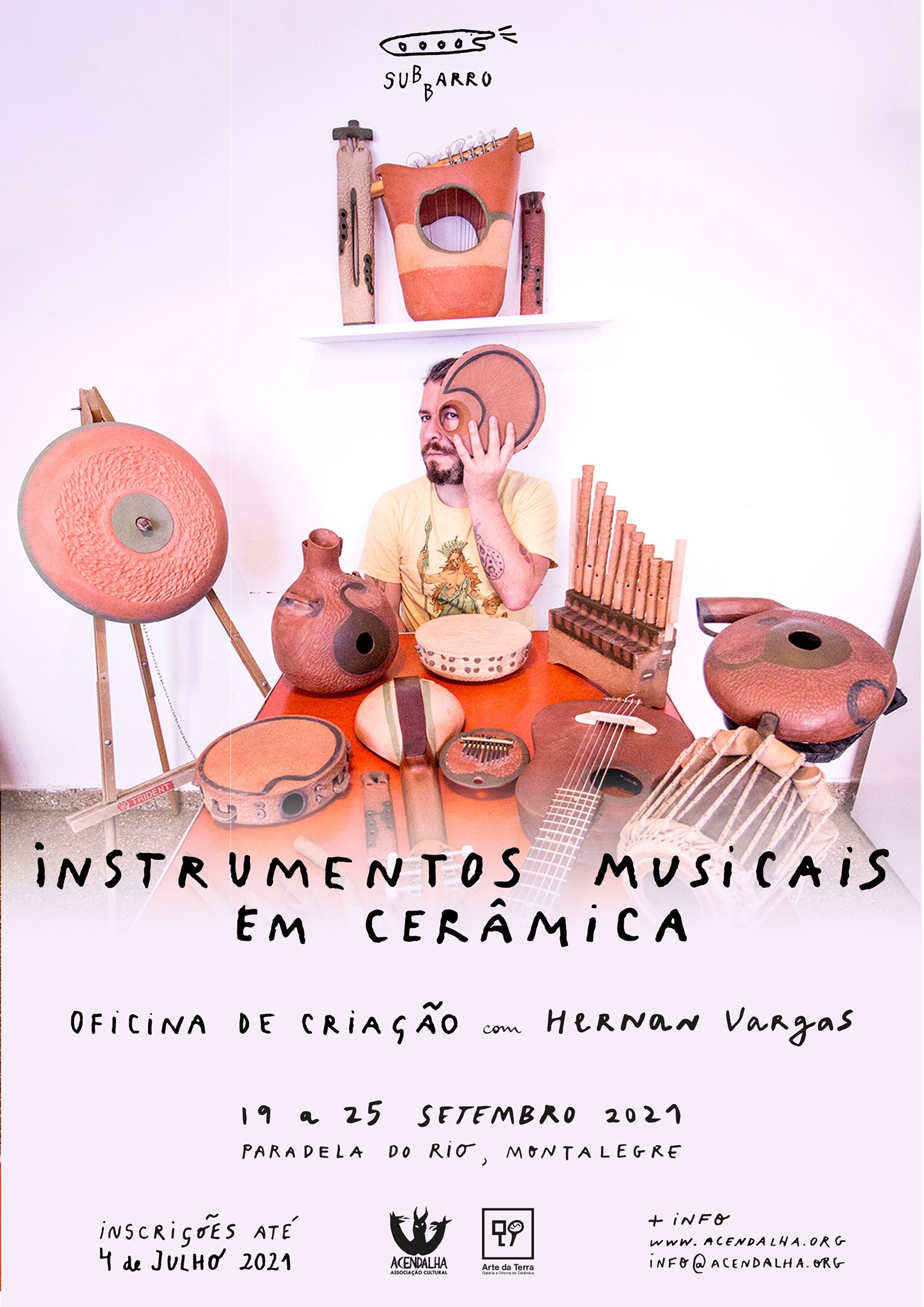 Oficina de Criação – Instrumentos Musicais em Cerâmica com Hernan Vargas